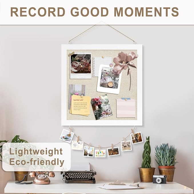 Double-Sided Small Wood Framed Cork Board - Image 5