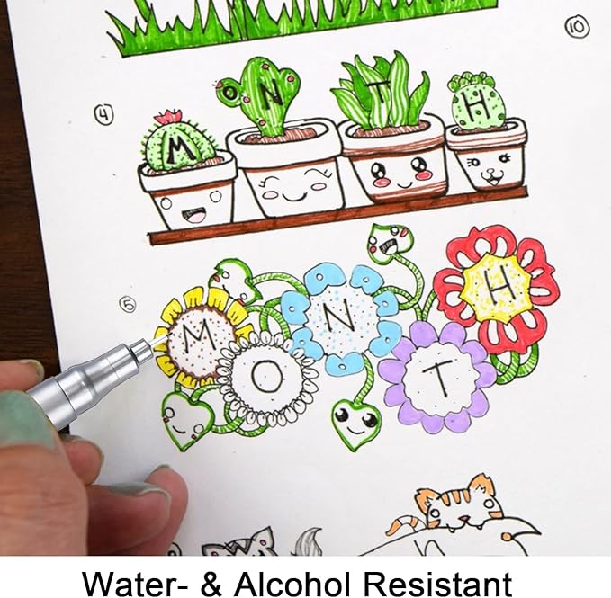 Dyvicl Micro-Pen Fineliner Pens, Black Pigment Liner Multiliner Archival Ink Micro Fine Point Pens for Drawing, Sketching, Journaling, Doodling, 9 Pack-DeskLoop Office