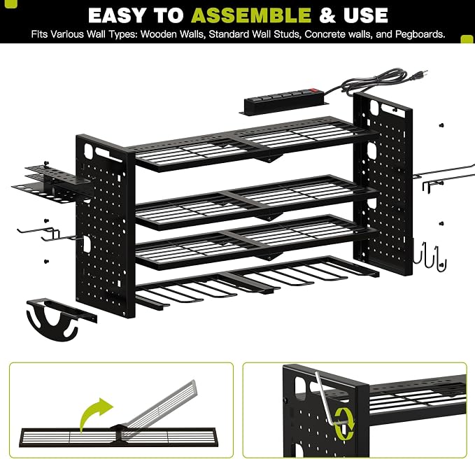 NattyDot Power Tool Organizer Wall Mount - Image 7