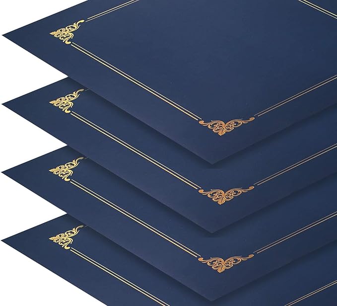 Better Office Products 25 Pack Navy Blue Certificate Holders, Diploma Holders - Image 5