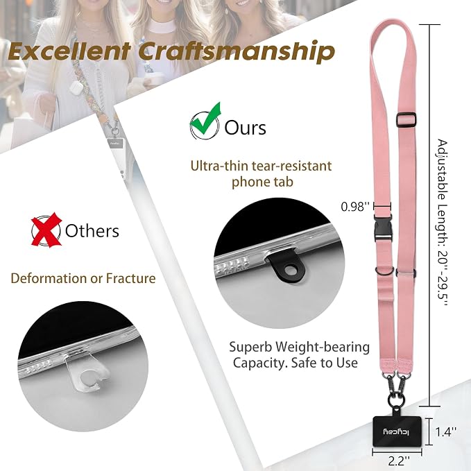Icycay Phone Lanyard Crossbody, Cell Phone Strap - Image 5