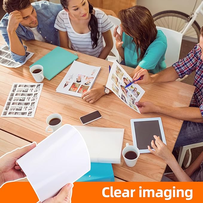 Photo Paper Single-Sided High Gloss,8x11.5 Inch, Pack of 20 Sheets, 200 g/㎡, White，Fits for Thermal Sublimation, Inkjet, laser and photo Printers, No Color Difference-DeskLoop Office