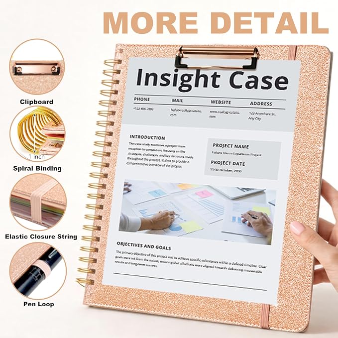 Foldable Spiral Clipboard Folio - Image 5