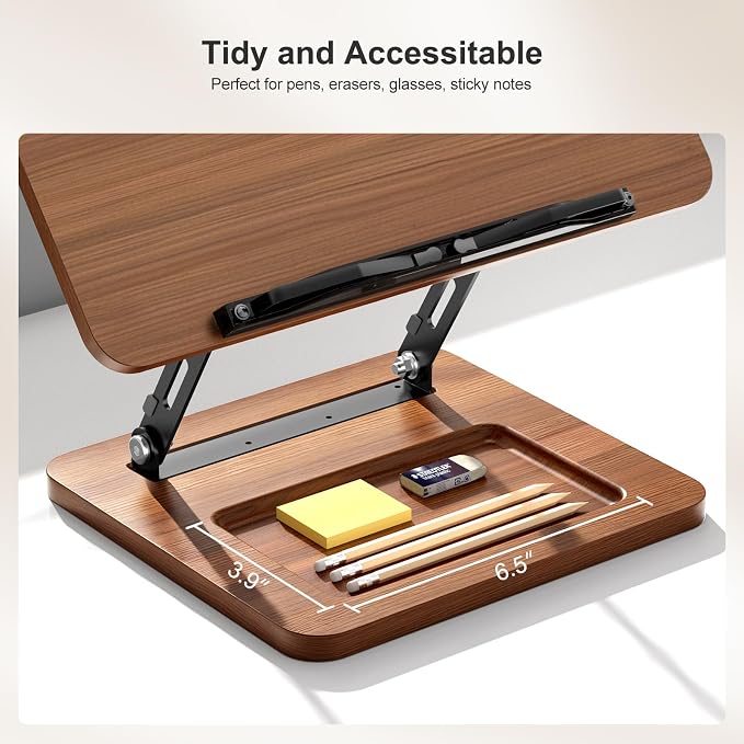 OPTIXCELL Book Stand with Light, Hands Free Book Holder, Gifts Book Lovers | - Image 4