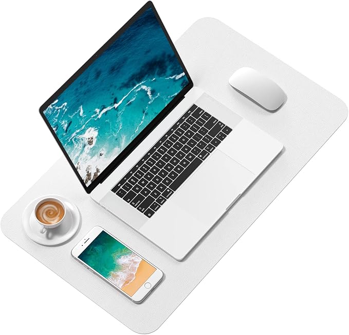 Hsurbtra Desk Pad, 23.6" x 13.8" PU Leather Desk Mat, M Extended Mouse Pad - Image 2