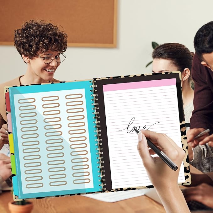 Foldable Clipboard Folio with Storage, 5 Plastic Folders with 10 Pockets - Image 7