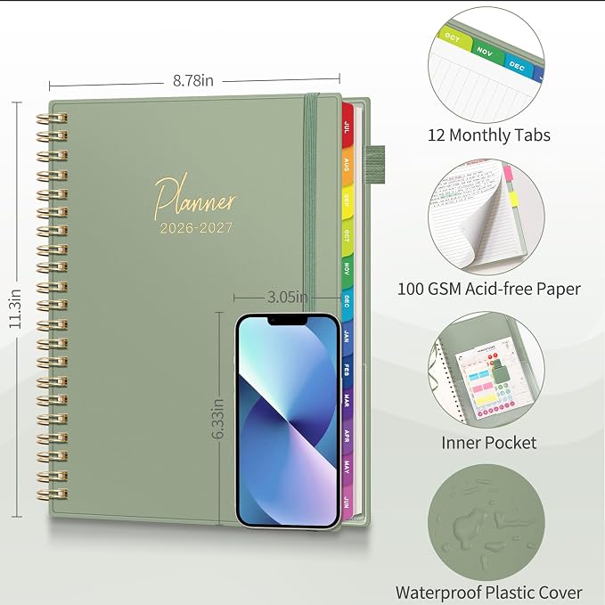 EMSHOI 2026-2027 Appointment Book, 15-Minute Hourly Academic Planner, Large Size - Image 6