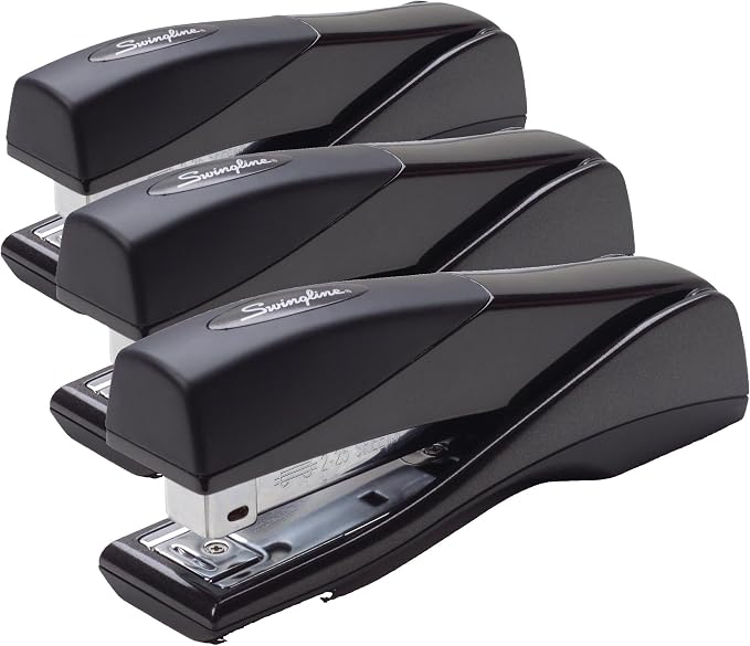 Swingline Stapler, Jam Free, Optima Grip Full Size, Ergonomic Cushion, 25 Sheet by Swingline