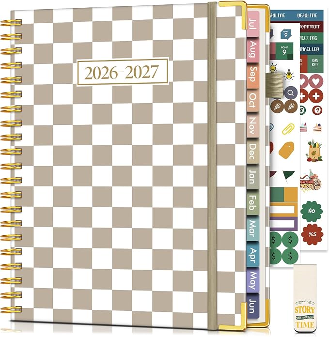 Academic Planner 2026-2027, Hardcover Weekly and Monthly Calendar Planner from by Unknown