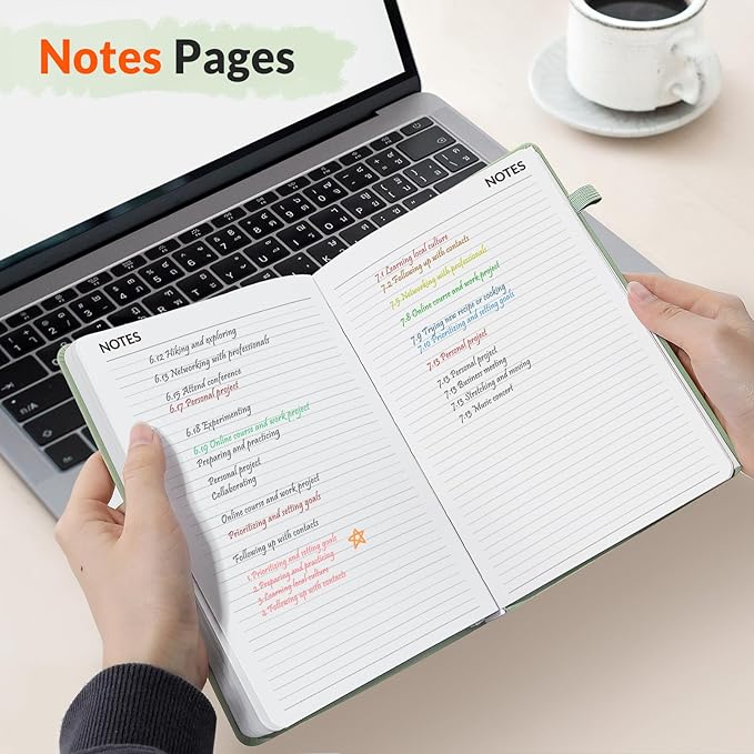 SUNEE 2026-2027 Weekly & Monthly Hardcover Planner 5.5" x 8.3" - Image 6