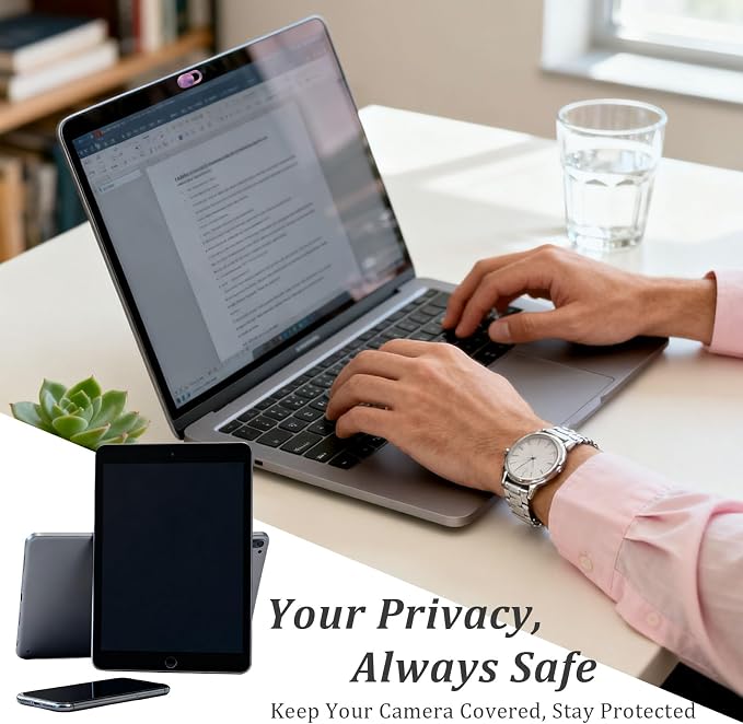 Camera Cover Slide – Ultra-Thin Colorful Privacy Webcam Stickers - Image 6