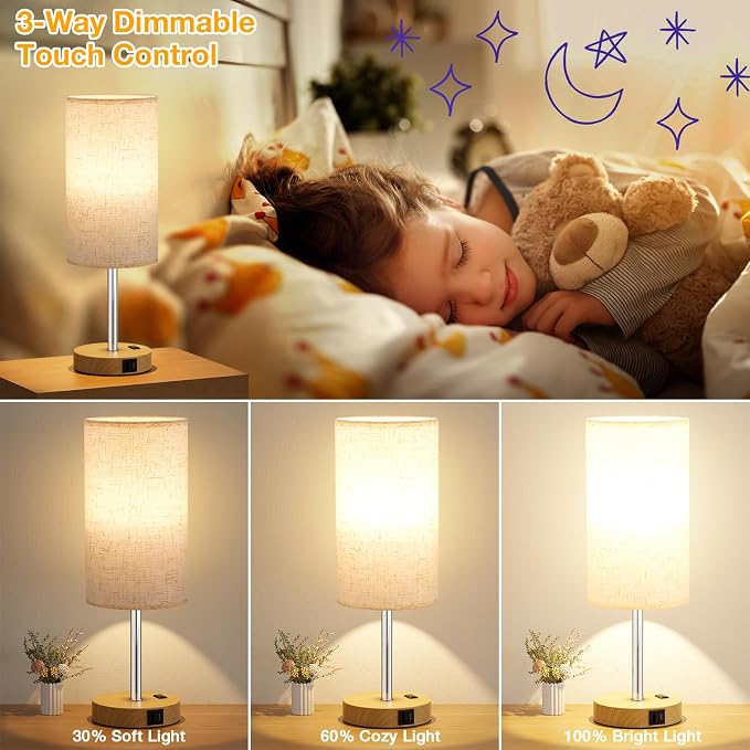 Dicoool Touch Bedside Table Lamp - Image 3