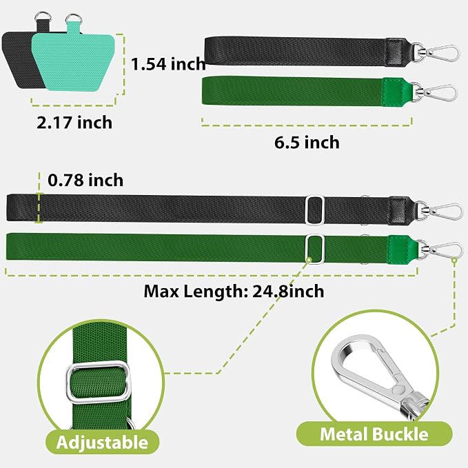 takyu Phone Lanyard, 2 Pack Adjustable Anti-Drop Neck/Wrist Strap - Image 3