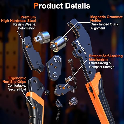 Preciva 3-Size Grommet Tool Kit - Image 3