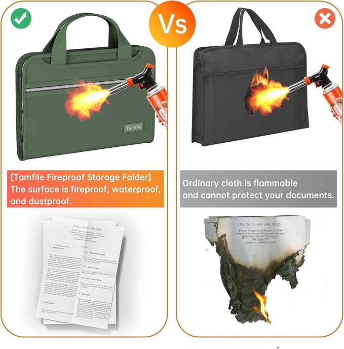 Tamfile Fireproof Accordion File Organizer - Image 5