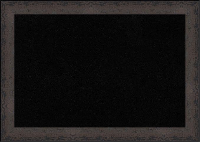 Amanti Art Black Cork Board for Wall, 29x41 Vision Board with Black Wood Frame, Large Corkboard Office Decor for Home Organization, Modern Corkboard Pinboard to Display Items for Home Organization in-DeskLoop Office