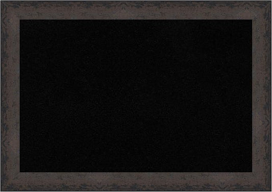 Amanti Art Black Cork Board for Wall, 29x41 Vision Board with Black Wood Frame, Large Corkboard Office Decor for Home Organization, Modern Corkboard Pinboard to Display Items for Home Organization in-DeskLoop Office