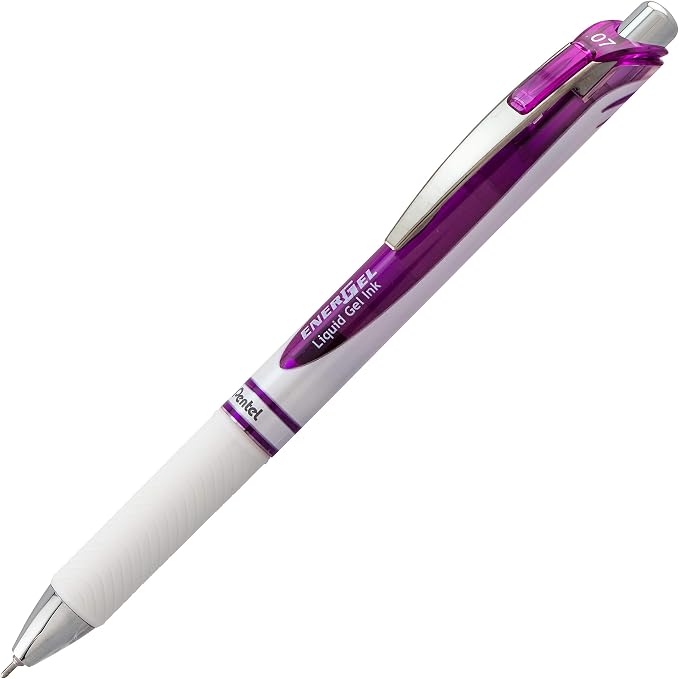 Pentel EnerGel Pearl RTX Retractable Gel Pen, 0.7mm Needle Tip, 2 Pack - Image 2