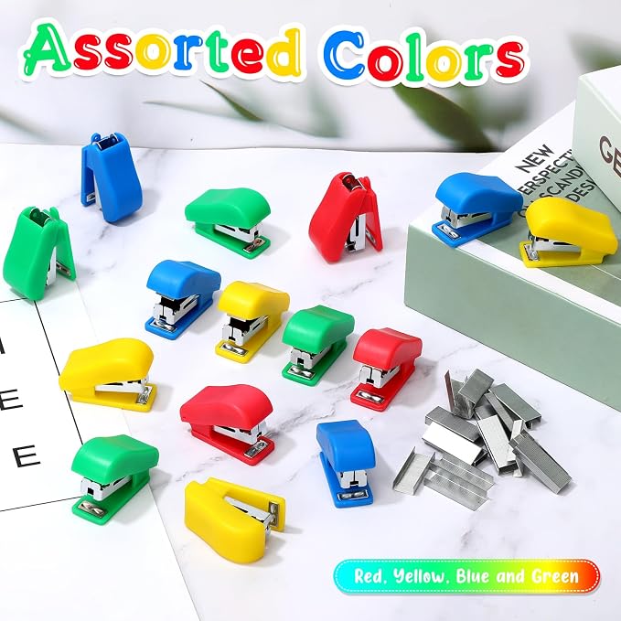 Fainne 30 Pcs Mini Stapler Bulk - Image 4