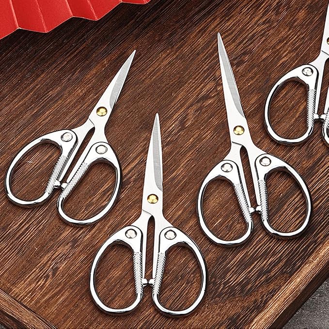 5" All Stainless Steel Office Scissors, Ultra Sharp Blade Shears, Sturdy Sharp - Image 7