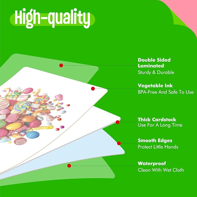 140 Noun Picture-Word Cards, Picture Flashcards Language Builder Visual Aid - Image 3