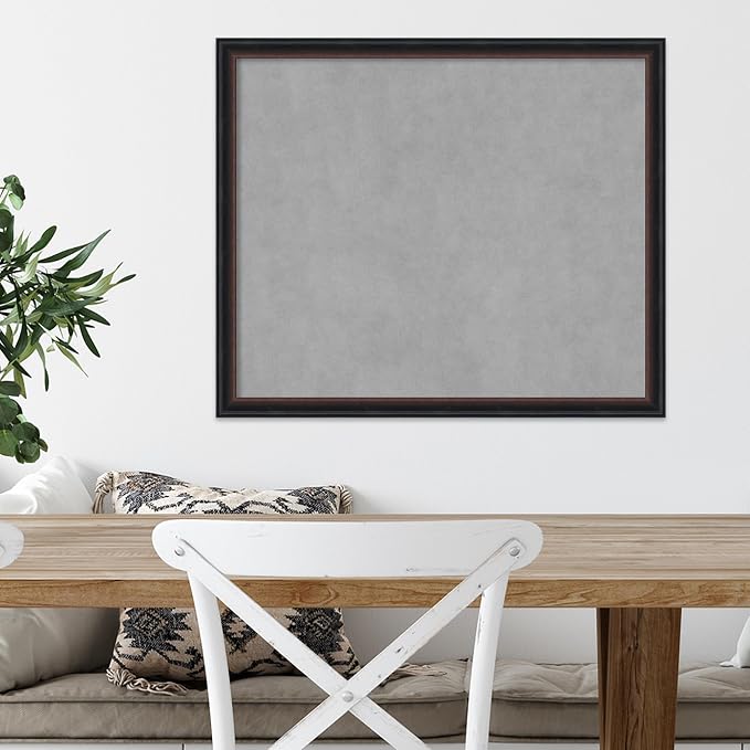 Amanti Art Black Framed Magnetic Board 22x26 Medium Vision Board - Image 5