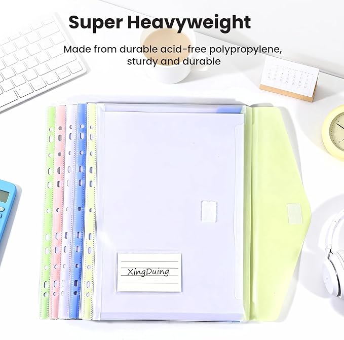 11-Hole Binder Pockets, Fits Letter / A4 Size - Image 6