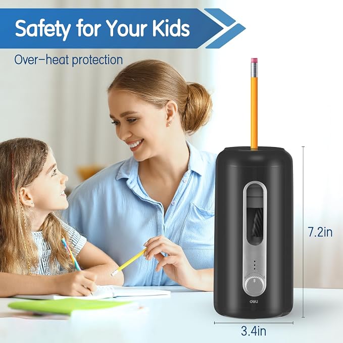 Electric Pencil Sharpener, Fully Automatic Pencil Sharpener - Image 6