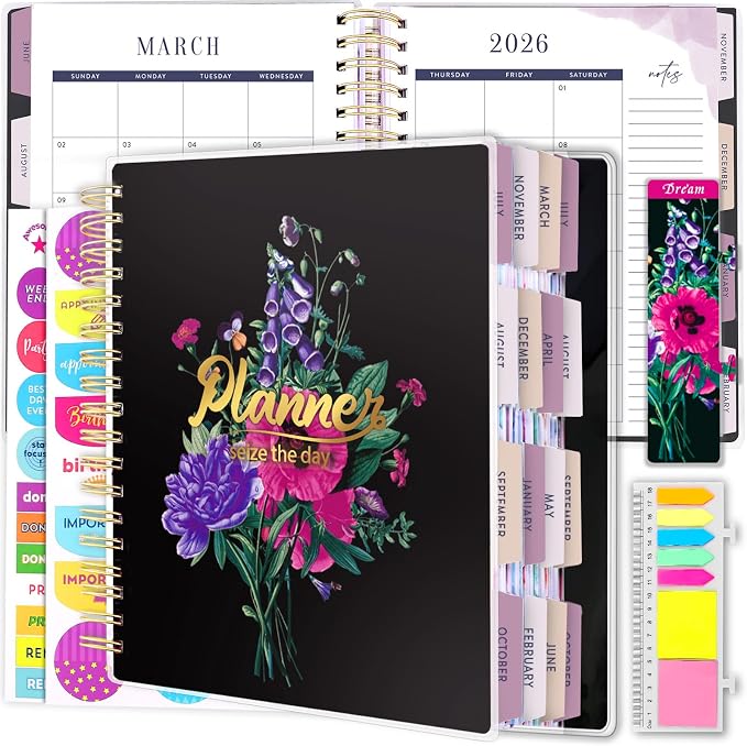 Planner 2026-2027, 18 Months Large Academic Daily Weekly Monthly Planner by Arundhati