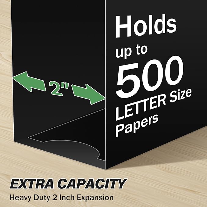 Ansook Plastic Extra Capacity Hanging File Folder, 12 Pack Reinforced Letter - Image 4