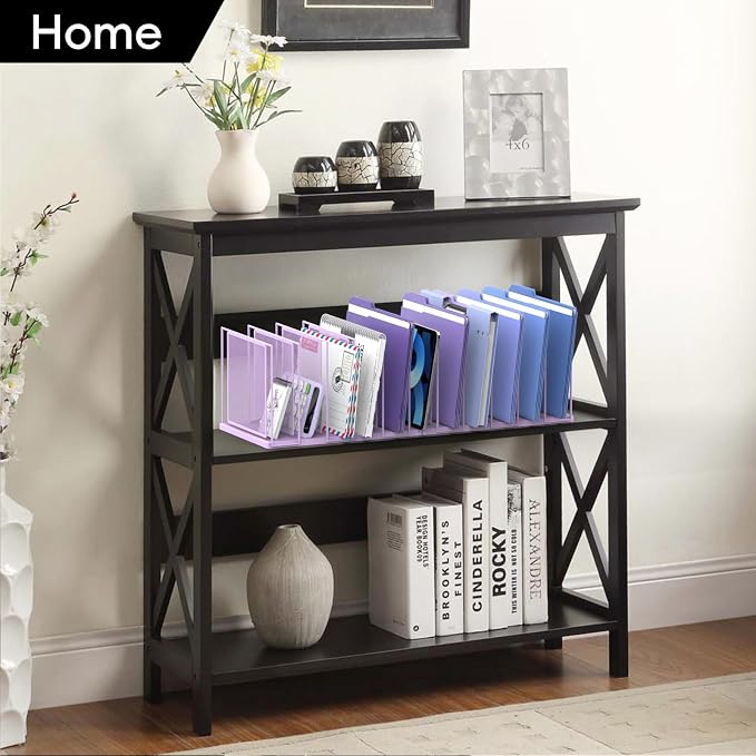 File Organizer for Desk, 11-Section Vertical File Sorter, Paper Holder - Image 2