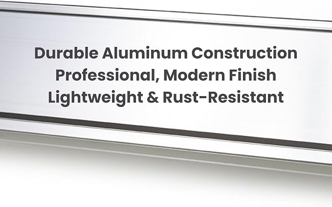 2" x 10" Aluminum Office Desk Nameplate Sign Holder 1 Pack - Image 9