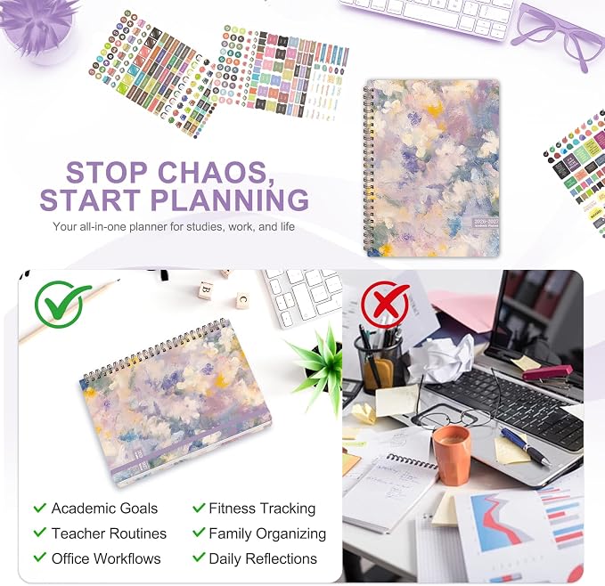 Planner 2026-2027, Weekly and Monthly Academic Year Calendar Planner, July 2026 - Image 6
