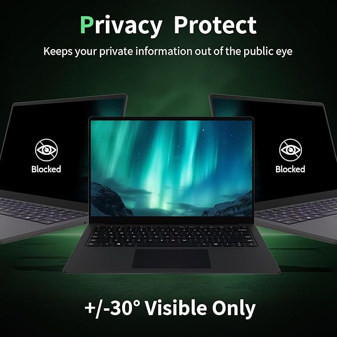 Laptop Privacy Screen 17 Inch, Laptop Screen Privacy Shield 16:10 Aspect Ratio - Image 3