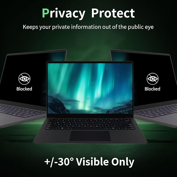 Laptop Privacy Screen 15.6 Inch-16:10 Aspect Ratio Anti-Glare Blue Light - Image 4