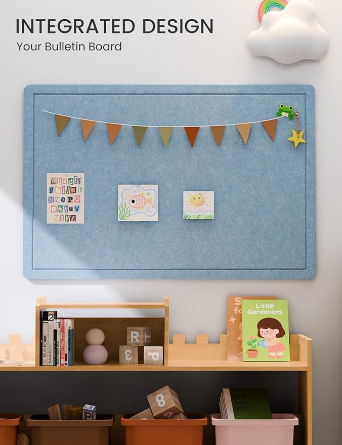 Fluxynara Bulletin Board, 35.4" x 23.6" Cork Board Alternative - Image 6