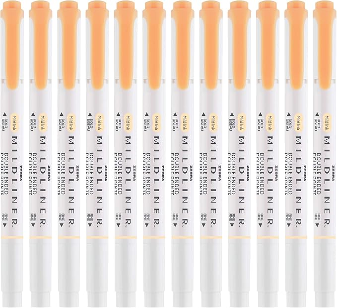 Zebra Pen Mildliner Dual-Tip Highlighters, Broad and Fine Tips, No Bleed - Image 3