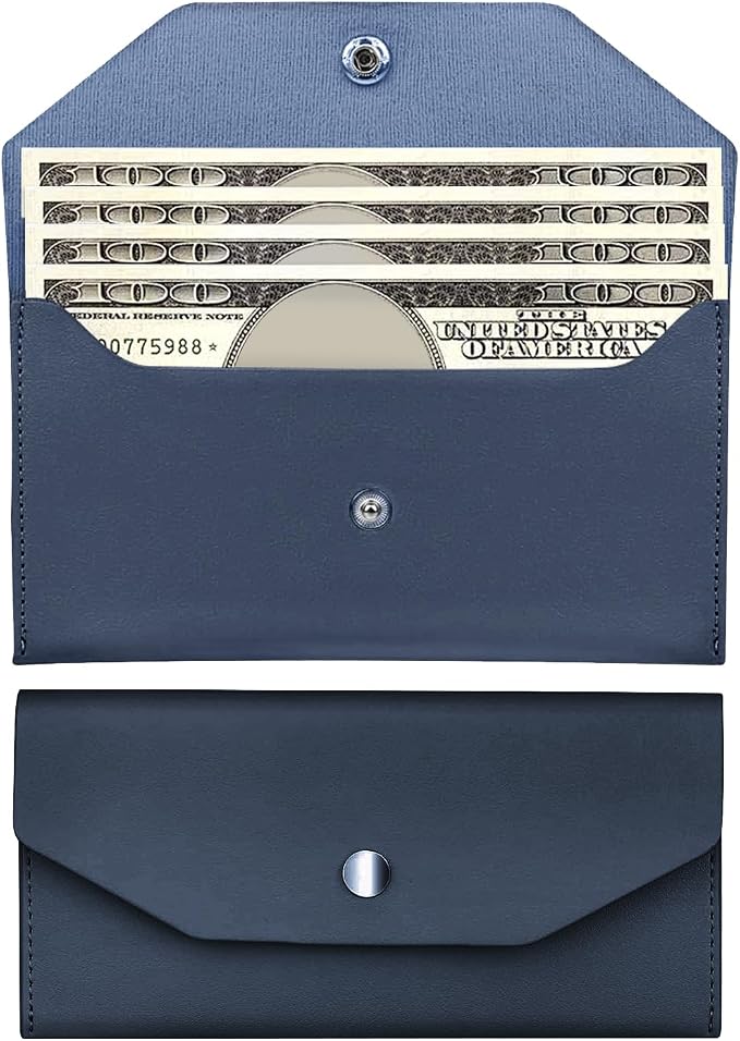 Pu Leather Cash Envelope Wallet by Unknown