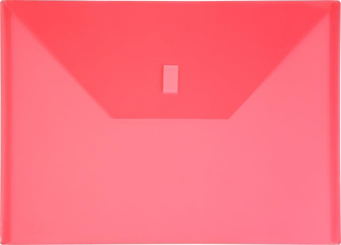 Lion Design-R-Line Poly Envelope, 9 3/8 x 13 Inches, Transparent Pink by LION