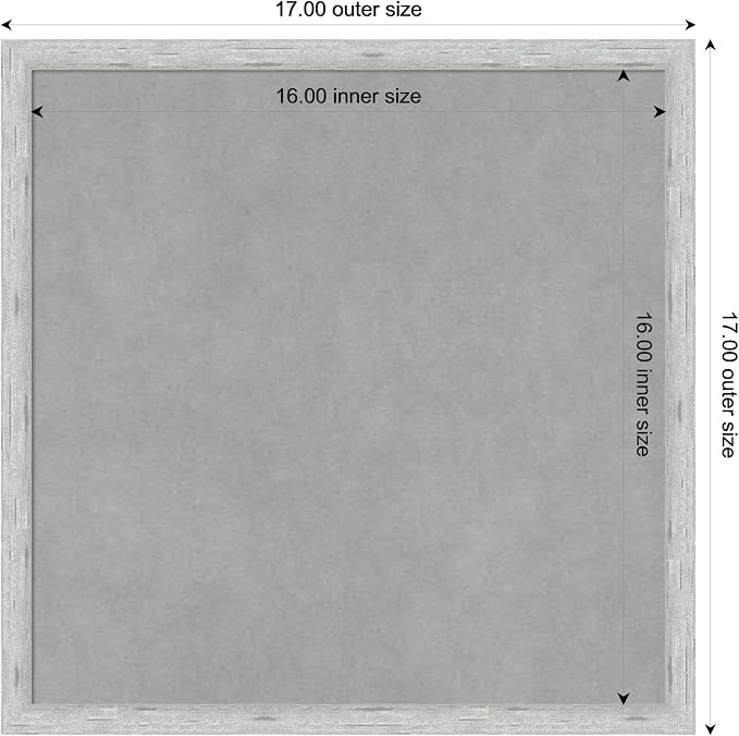 Amanti Art Silver Framed Magnetic Board 17x17 Small Vision Board - Image 4
