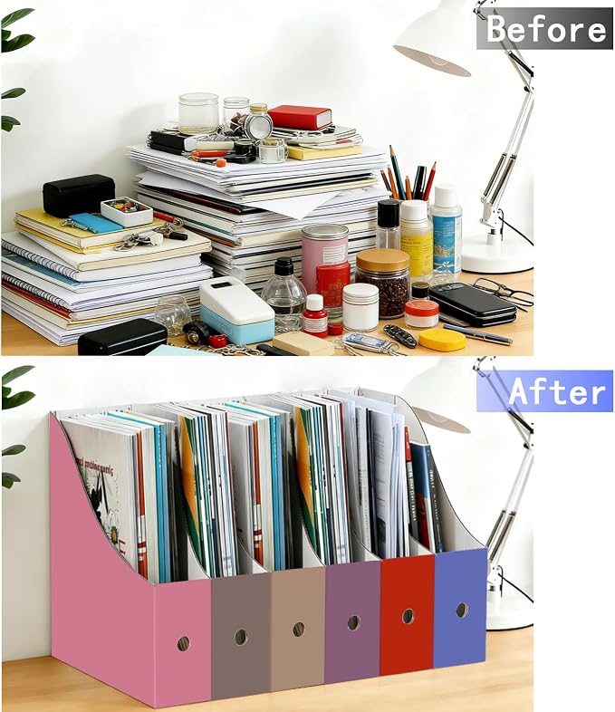 Limitliho 12 Pack Cardboard Magazine Holder - Image 6