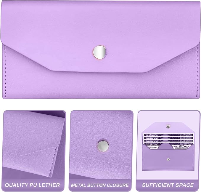 Pu Leather Cash Envelope Wallet - Image 3