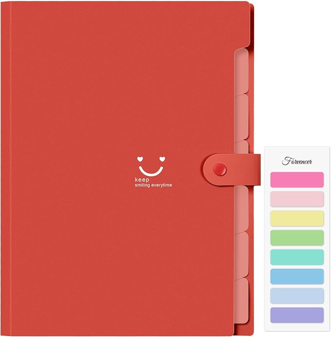 Forvencer Accordion File Organizer, Letter Size, 7 Pocket Expanding File Folder by Forvencer