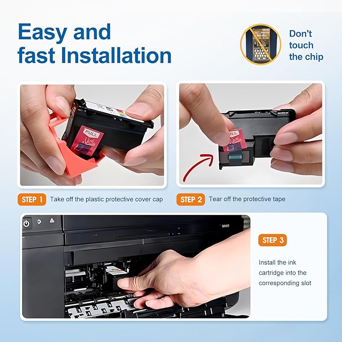 64XL Ink Cartridge Combo Pack Compatible for HP Ink 64 Black and Color 64XL Ink Cartridge Combo Work with Envy Photo 7855 7858 7155 7120 7800 6252 6255 7158 7100 7164 Tango Series Printer-DeskLoop Office