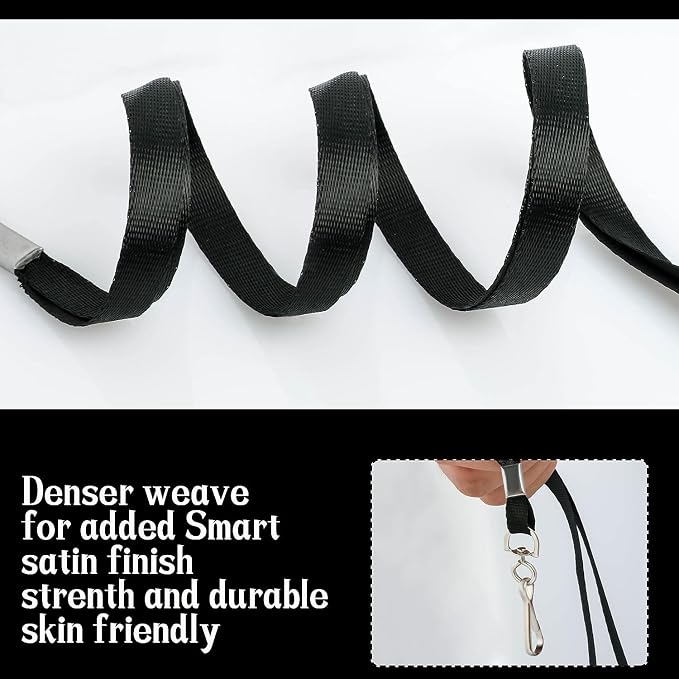 LOCONHA 100 Pack black lanyards Lanyards - Image 3