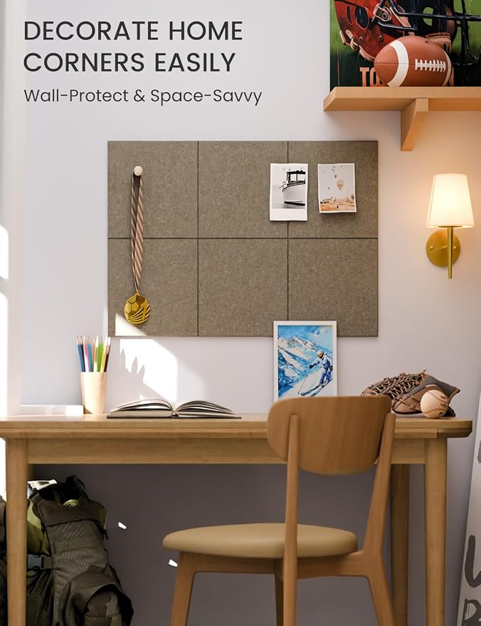 Felt Bulletin Board Tiles -28"x18" Cork Board Alternative - Image 5