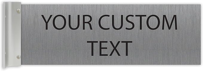 ALPHA DOG SIGNS Custom Projecting Hallway Nameplate, Personalized 2-Line Text by AlphaDog