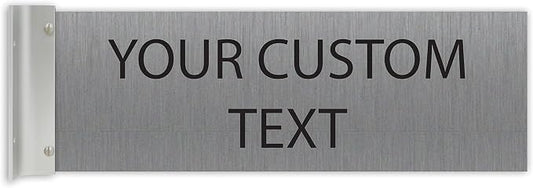 ALPHA DOG SIGNS Custom Projecting Hallway Nameplate, Personalized 2-Line Text by AlphaDog