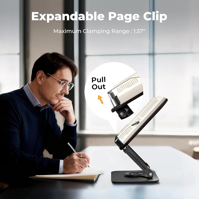 SupeDesk Book Stand for Reading, Adjustable Book Holder - Image 4