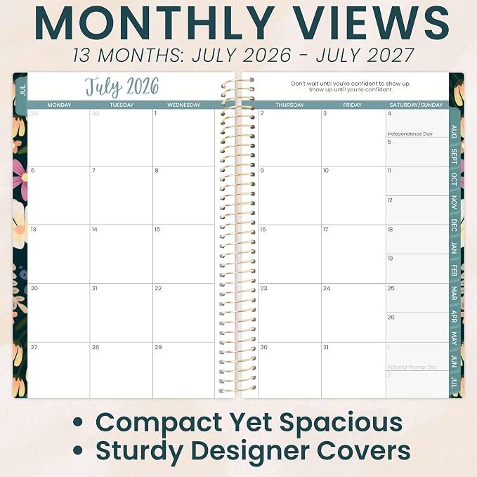 bloom daily planners 2026-2027 Academic Year Pocket Planner 13 Months - Image 3